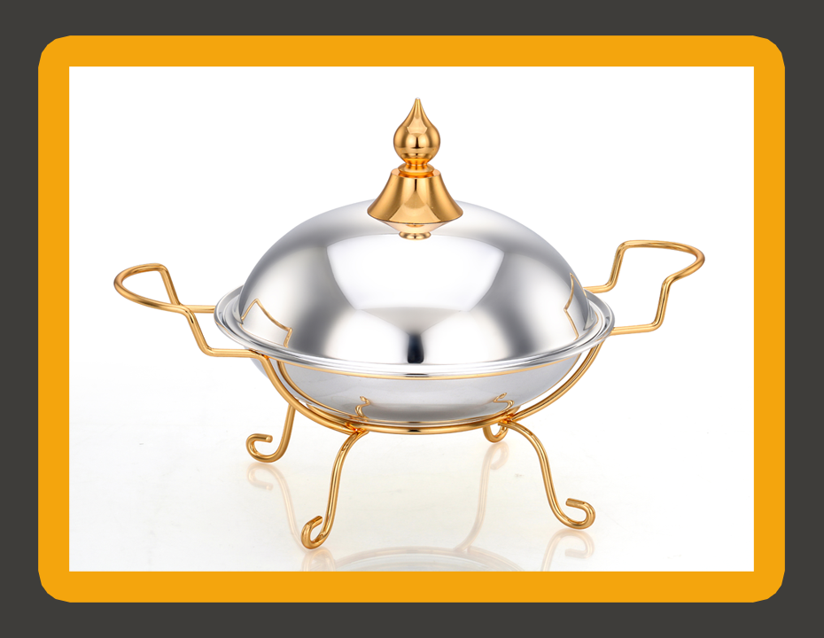 BOHARA Model 1907 Stainless Steel Date & Candy Dish