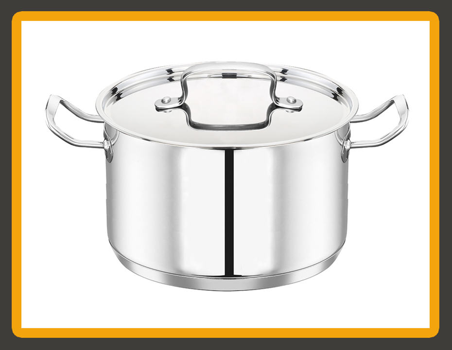 BOHARA Professional Cookpot 3/4 Size — commercial catering saucepan