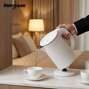 0.8L Cordless Portable Double Wall Electric Kettle Stainless Steel Water Boiler