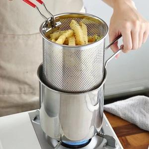 Japanese Tempura Style Stainless Steel Fryer Pan
