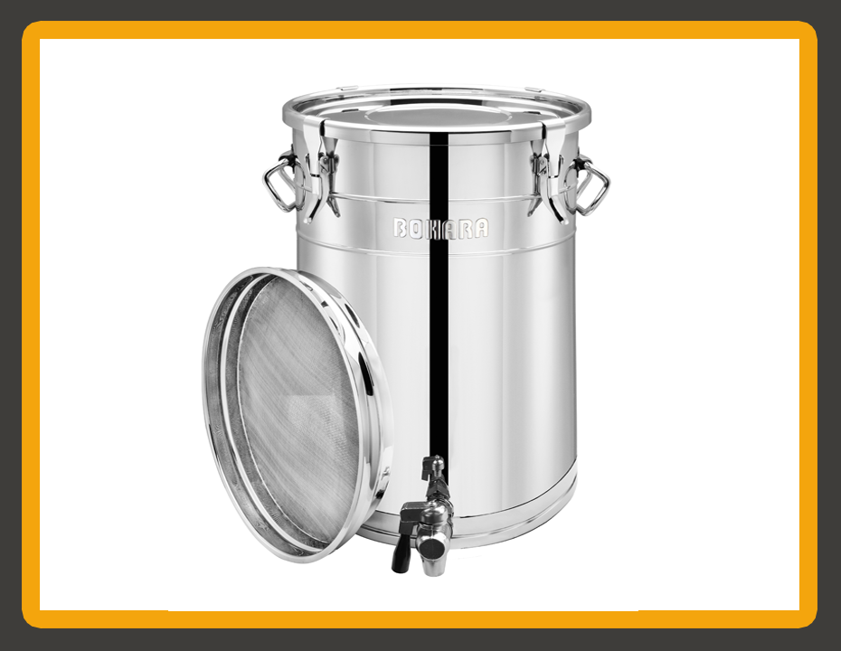 BOHARA Stainless Steel Commercial Oil Dispenser with Filter Mesh