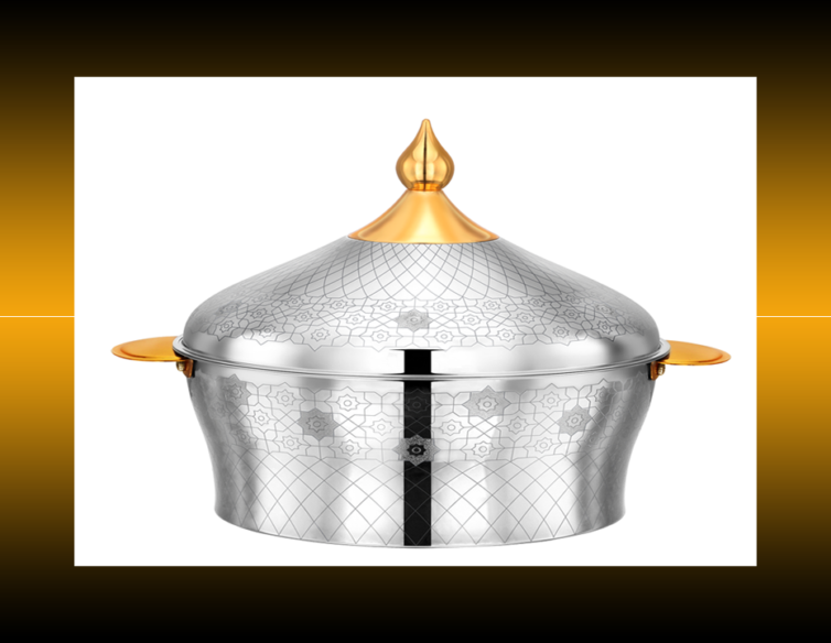 Samiya Silver Insulated Stainless Steel Food Casserole Hotpot