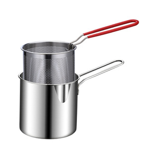 304 Stainless Steel Fryer Pot With Strainer
