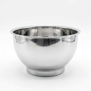 4.5QT Eco-Friendly Food Grade 304 Stainless Steel Polished Mixing Bowl Custom Surface Finish Logo Dishwasher Safe Lead Free
