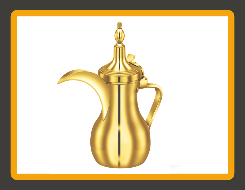 Dallah Pot PVD Gold Coated Luxury Tableware