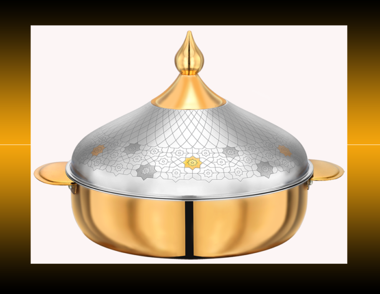 Shoeila Gold Insulated Stainless Steel Casserole Hotpot