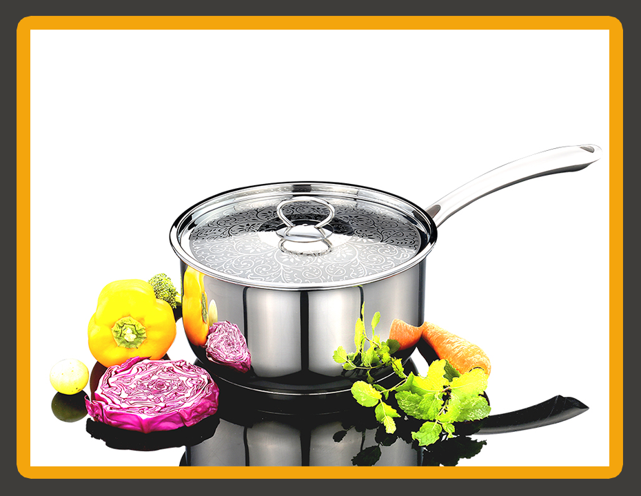 Carina Saucepan with Stainless Steel Design Lid