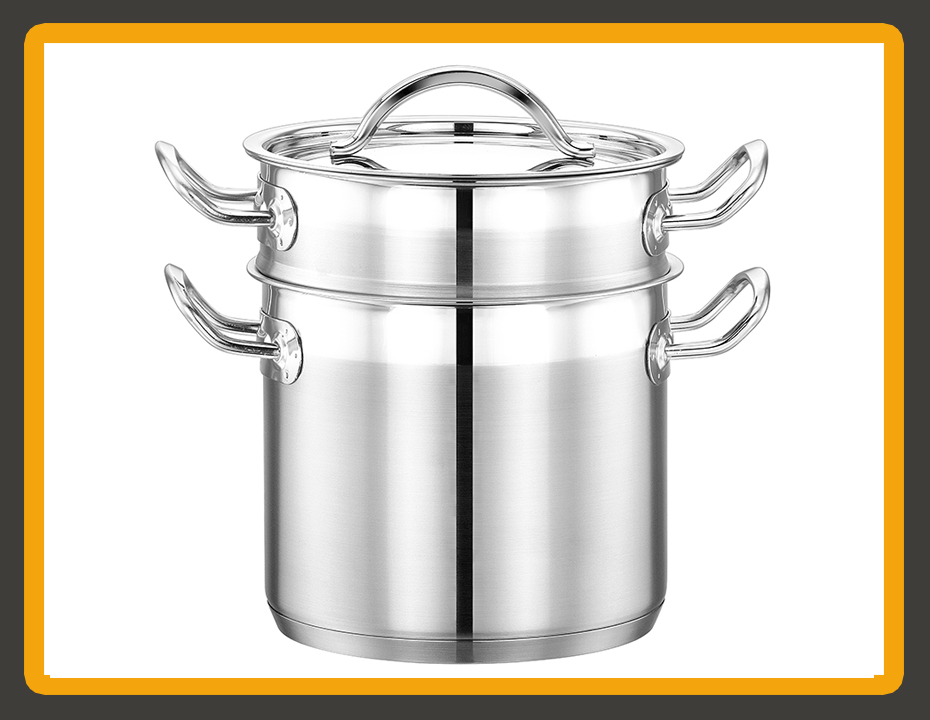 BOHARA Couscous Steamer Pot with Strainer and Lid — commercial cookware
