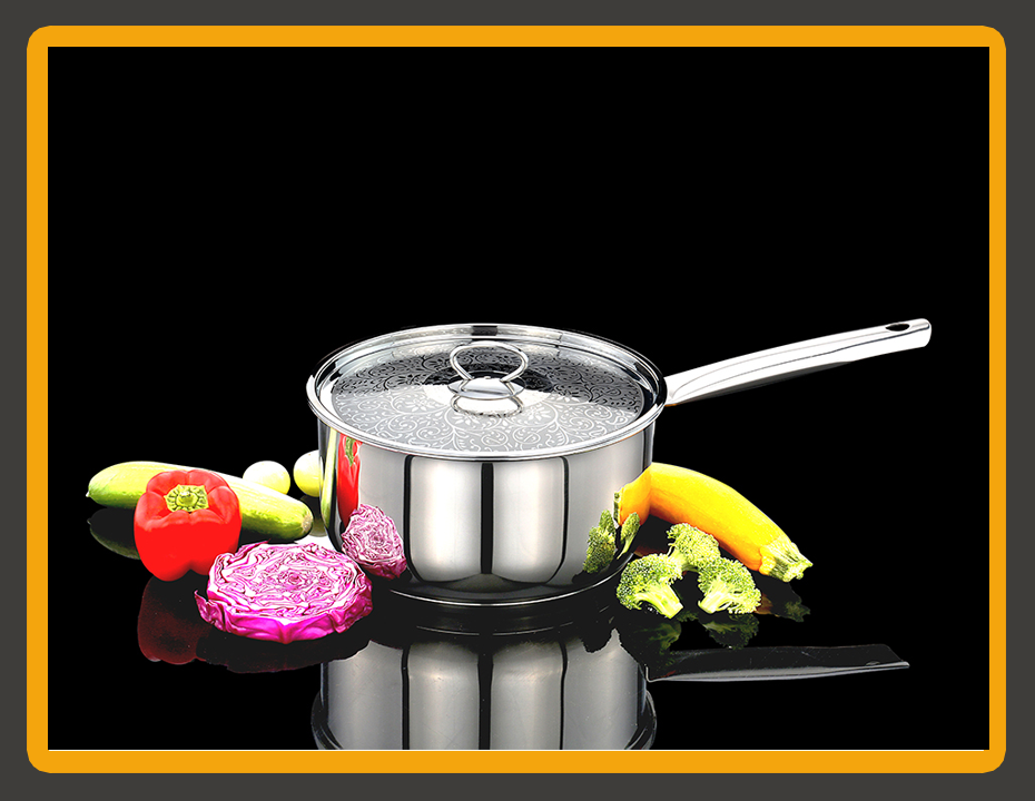 Allura Saucepan with Stainless Steel Design Lid