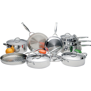 Commercial Stainless Steel Cookware Set Induction Bottom