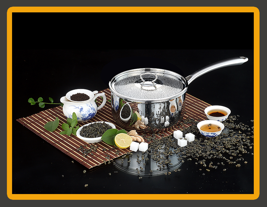 3-Ply Stainless Steel Saucepan with SS Design Lid