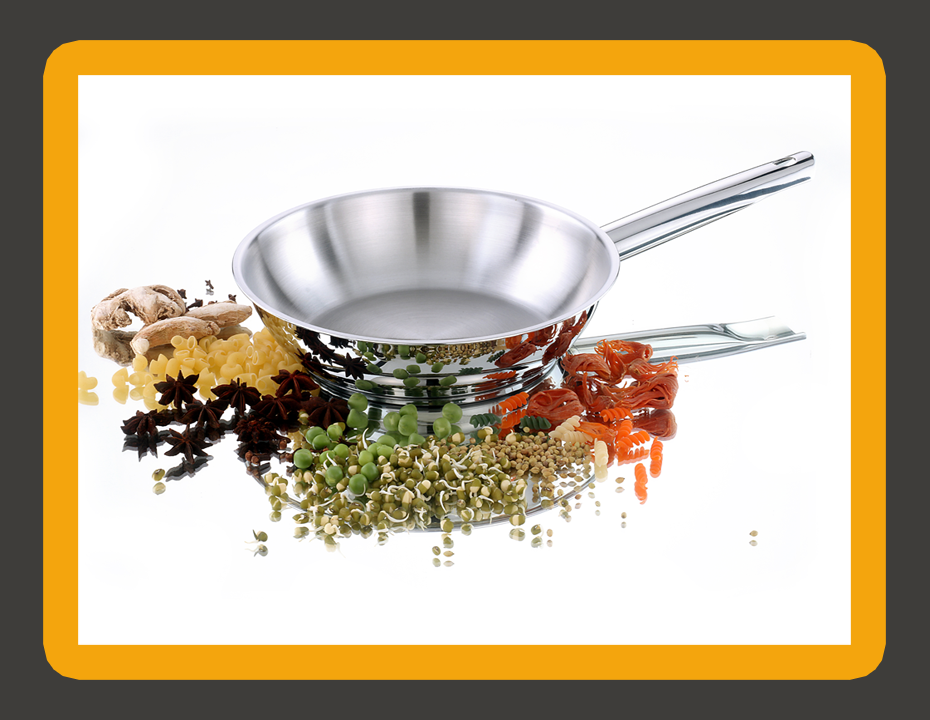 Compagna Stainless Steel Commercial Frypan