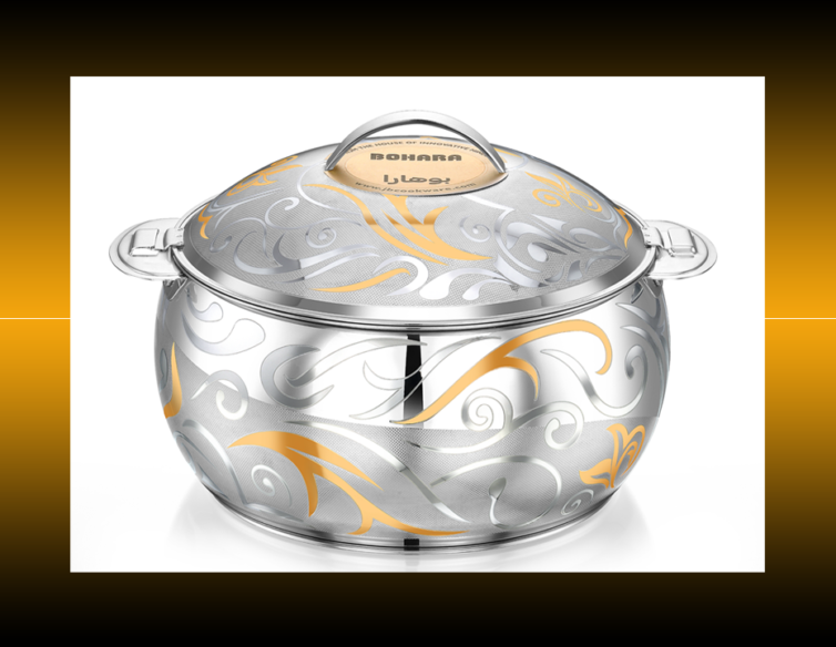 Sahar Gold Luxury Insulated Stainless Steel Food Hotpot