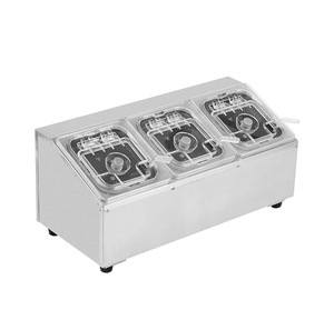 Stainless Steel Plastic Hybrid Spice Storage Container Rack