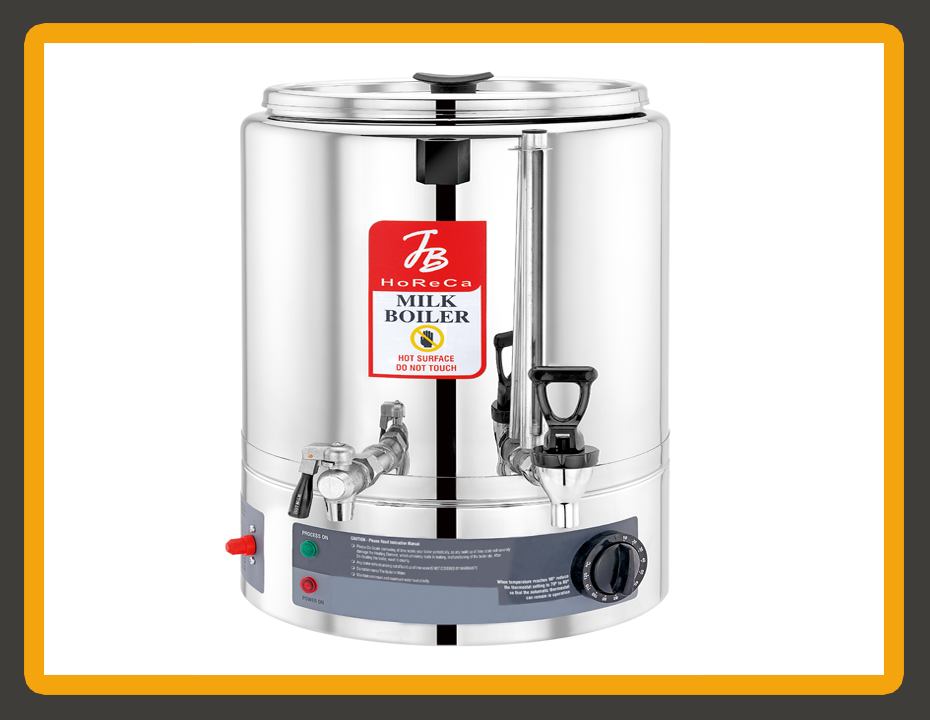 BOHARA Commercial Milk Boiler — double wall stainless steel steamer