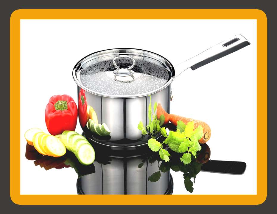 Exquis Saucepan with Stainless Steel Design Lid