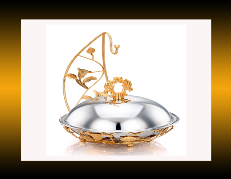 Luxury Gold Plated Decorative Metal Candy Dish