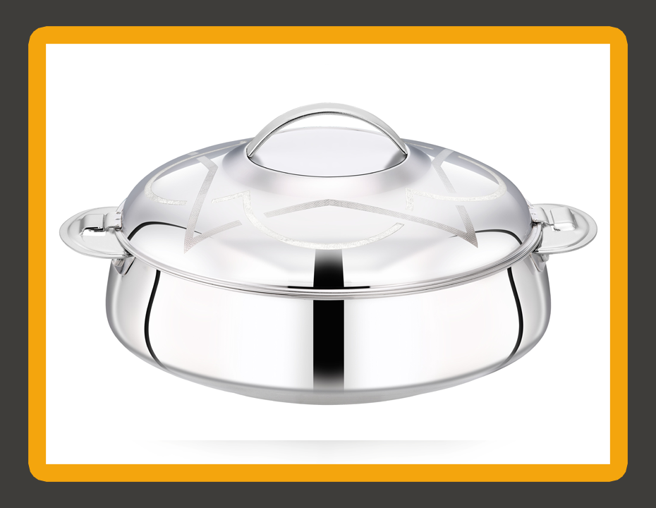 SALLY Silver Stainless Steel Hotpot - Premium catering ware supplier