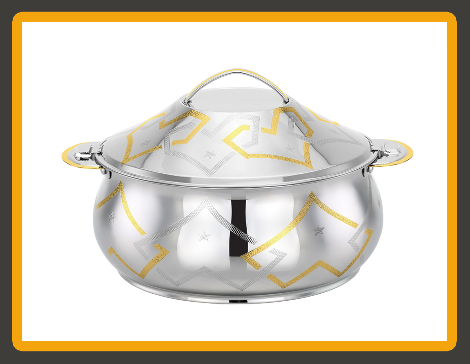 NAIMAH Gold Insulated Stainless Steel Hotpot — BOHARA Middle East Supply