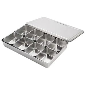 Modern Stainless Steel Seasoning Box Eco-Friendly Kitchen Storage